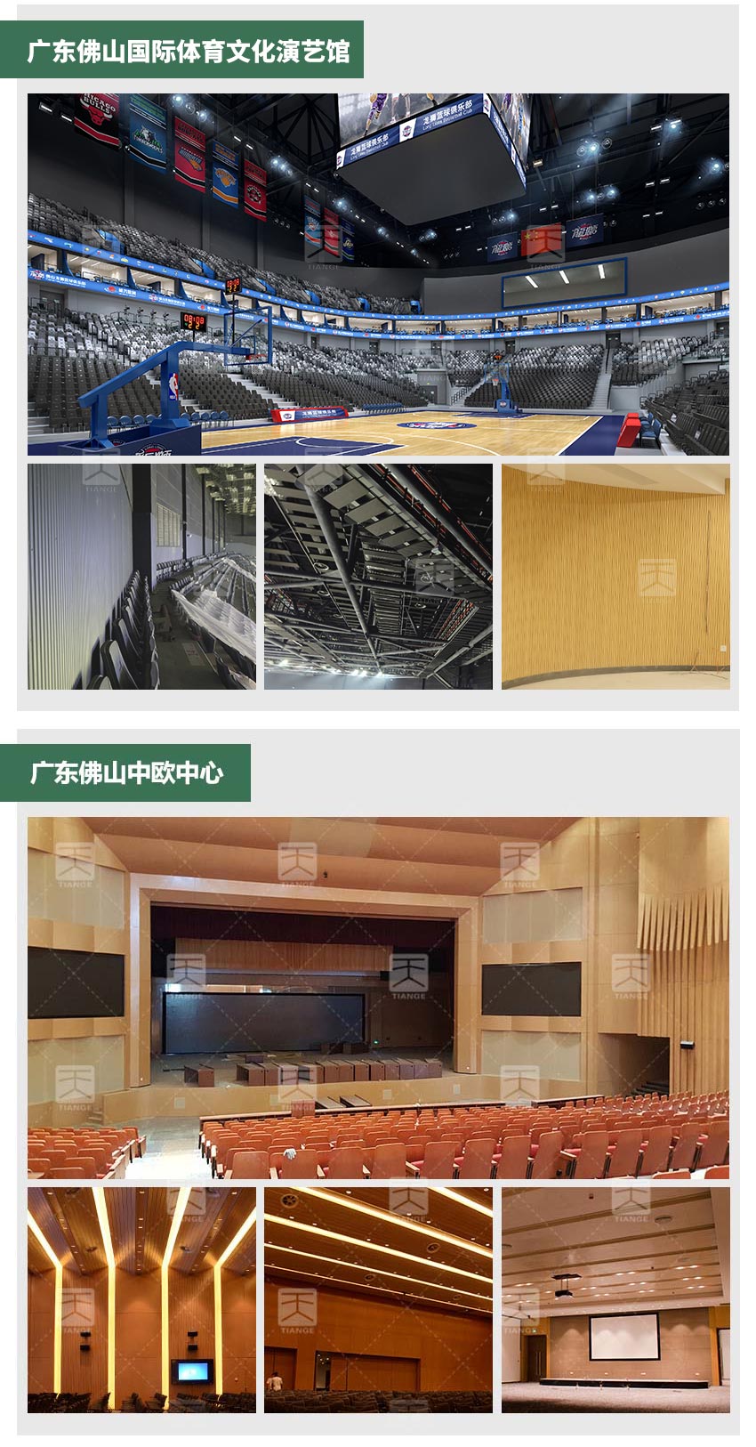 木質槽條吸音板體育館工程案例