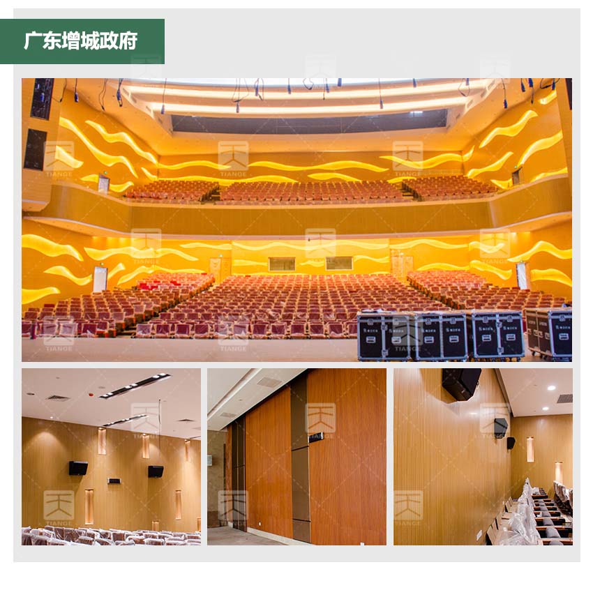 報告廳木質槽條吸音板工程案例