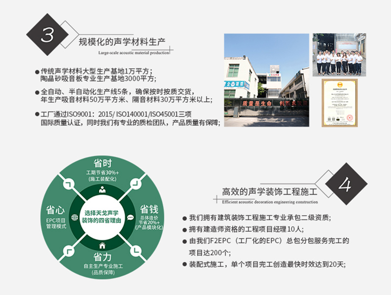 家庭影院軟包吸音板 廣東天戈吸音板廠家